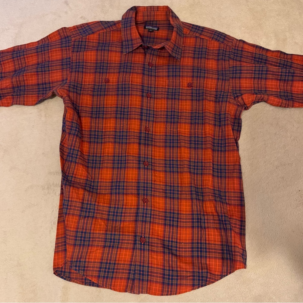 Patagonia Men's Multicolor Flannel Button Down Shirt Plaid Size Medium